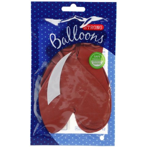 Balon kształty serca Serca czerwony 6 szt Partydeco (092S-6) Partydeco
