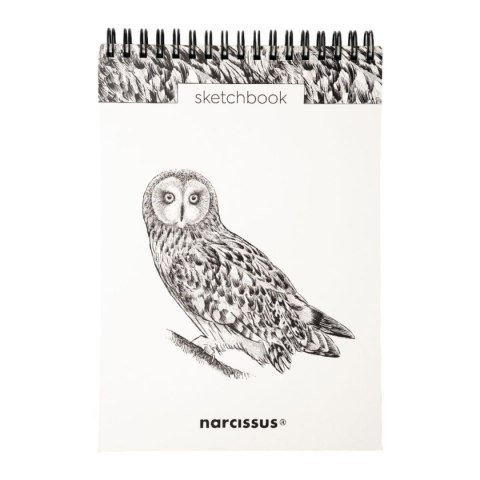 Blok artystyczny szkicownik sowa A5 120g 60k Narcissus Narcissus