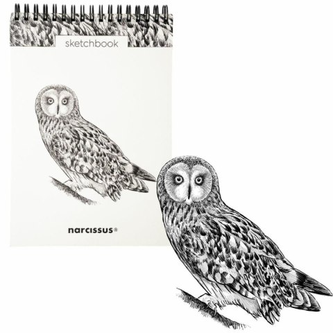 Blok artystyczny szkicownik sowa A5 120g 60k Narcissus Narcissus