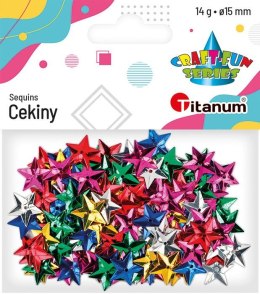 Cekiny Craft-Fun Series gwiazdki 15mm mix 14g Titanum (CG035) Titanum