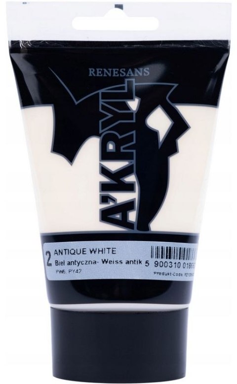 Farba akrylowa biel antyczna kolor: biały antyczny 100ml Renesans (01) Renesans