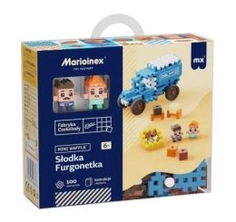 Klocki konstrukcyjne Mini Waffle Wedel 100el Słodka furgonetka Marioinex Marioinex