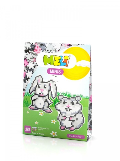 Klocki plastikowe Minis Fluffy 2w1 500 el. Meli (50335) Meli