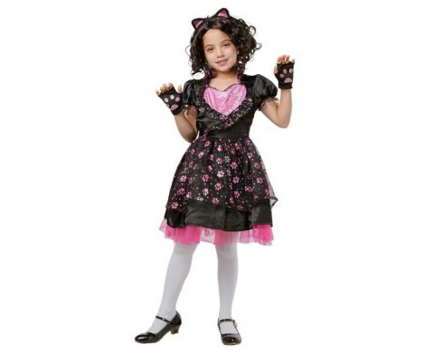 Kostium dla dzieci Kotek (sukienka, opaska, rękawiczki), rozm.110/120 cm Godan (SL-CT11) Godan