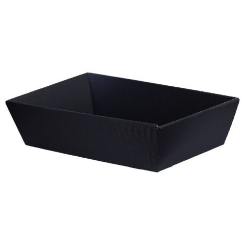 Kosz prezentowy z czarnej tektury z otwartą falą 23 x 39 x 11 cm 10szt Paw (GM-KC-3) Paw