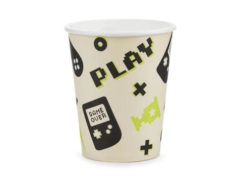 Kubek jednorazowy Gamer papier 220ml Partydeco (KPP76-EU1) Partydeco