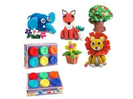 Masa plastyczna dla dzieci 6 tub mix Bigtoys (BPLA5702) Bigtoys