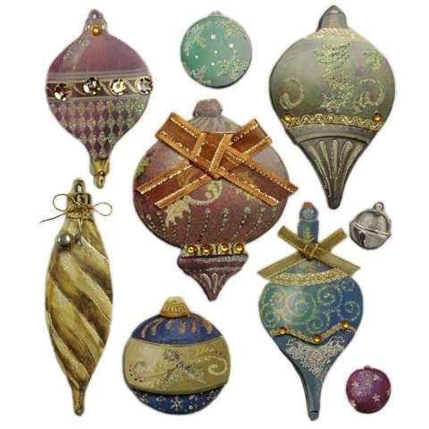 Naklejki świąteczne Craft-Fun Series Bombki retro Titanum (19XQ18-30) Titanum