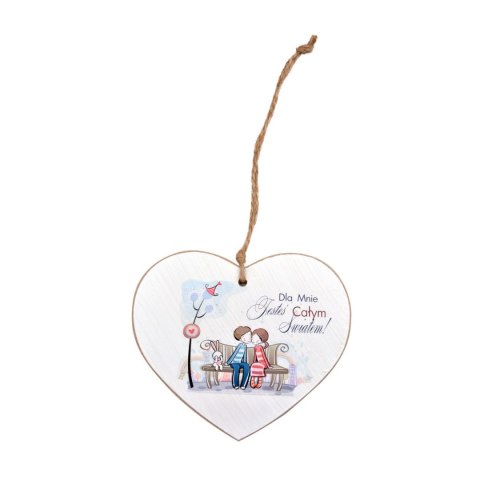 Ozdoba drewniana tabliczka dekoracyjna duża Arpex (WA6430) Arpex