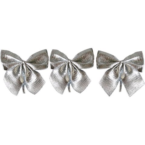 Ozdoba materiałowa Craft-Fun Series kokardy srebrne Titanum (19YH30-1) Titanum