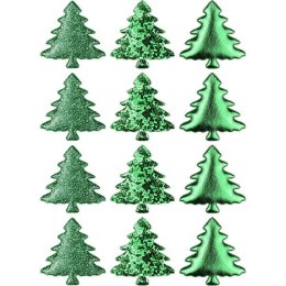 Ozdoba materiałowa Craft-Fun Series samoprzylepna Zielone choinki Titanum (BJ25042715) Titanum