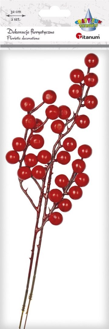 Ozdoba na piku Craft-Fun Series gałązki jarzębiny Titanum (5903714533596) Titanum