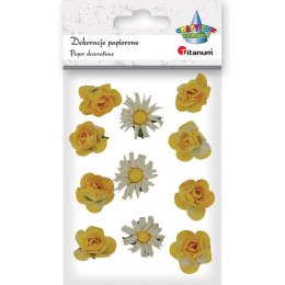Ozdoba papierowa Craft-Fun Series Papierowe kwiatki na druciku Titanum (18BR-54) Titanum