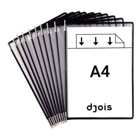 Panele prezentacyjne Tarifold A4 10 sztuk kolor czarny Tarifold