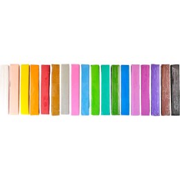 Plastelina kwadratowa Flamingo 18 kolorów Flamingo