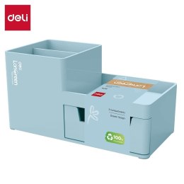 Przybornik na biurko Longreen niebieski niebieski plastik Argo (EZ419-BL) Argo