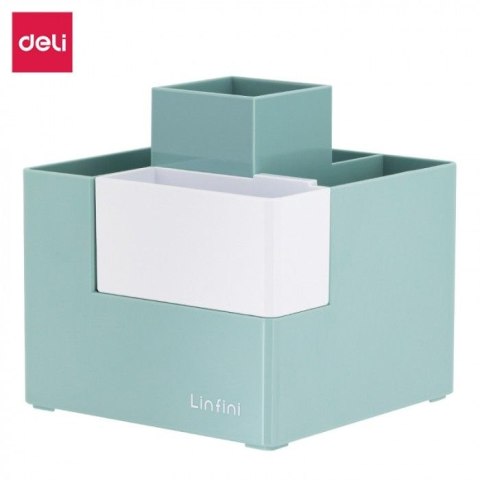 Przybornik na biurko Zielony plastik Argo (EZ072GR) Argo