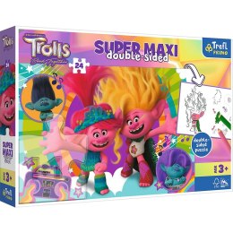 Puzzle Universal Trolls 3 Wesoły dzień Trolli 24 el. Trefl (41017) Trefl