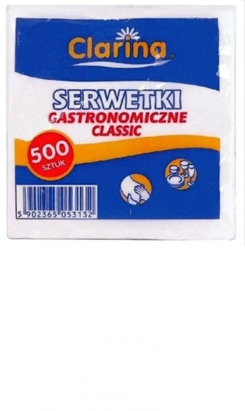 Serwetki Gastronomiczne biały celuloza [mm:] 150x150 Clarina Clarina