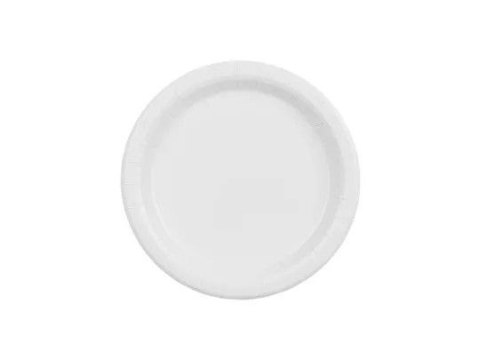 Talerz jednorazowy biały papier śr. 180mm 6 szt Partydeco (TPP90-008) Partydeco