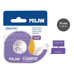 Taśma biurowa z dyspenserem na blistrze 19x33 [mm x m] Milan (BWM10433) Milan