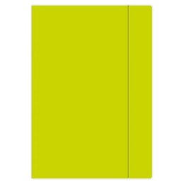 Teczka kartonowa na gumkę A4+ limonkowa Interdruk (TEGUFLUOL) Interdruk