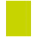 Teczka kartonowa na gumkę A4+ limonkowa Interdruk (TEGUFLUOL) Interdruk