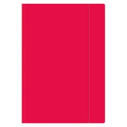 Teczka kartonowa na gumkę A4+ malinowy Interdruk (TEGUFLUOM) Interdruk