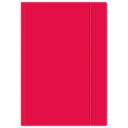 Teczka kartonowa na gumkę A4+ malinowy Interdruk (TEGUFLUOM) Interdruk