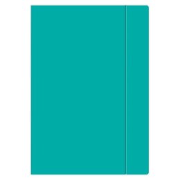 Teczka kartonowa na gumkę A4+ turkusowy Interdruk (TEGUFLUOT) Interdruk