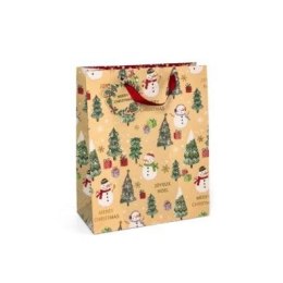 Torba prezentowa Bałwanki, L, 5szt. [mm:] 320x260x 120 Argo (257051) Argo