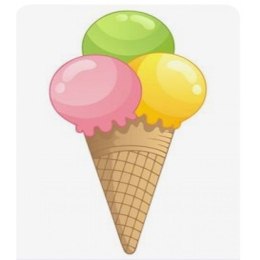 Zestaw kreatywny dla dzieci Malowanie po numerach 18x24cm lody Norimpex (NO-1008777) Norimpex