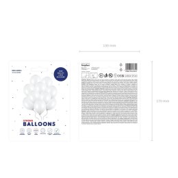 Balon gumowy Party Deco BALONY STRONG pastelowy 10 szt perłowy 270mm Partydeco (SB12P-008-10) Partydeco