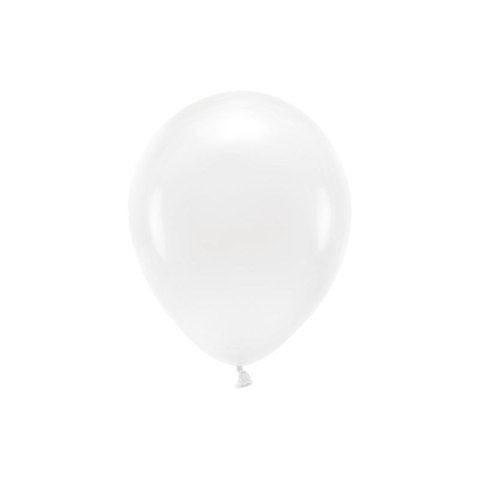 Balon gumowy Pastel Eco Balloons biały 260mm Partydeco (ECO26P-008-10) Partydeco