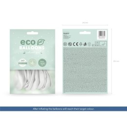 Balon gumowy Pastel Eco Balloons biały 260mm Partydeco (ECO26P-008-10) Partydeco
