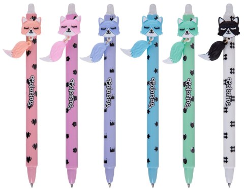 Długopis wymazywalny automatyczny Foxes wkład niebieski 0,5mm Patio (01706PTR) Patio