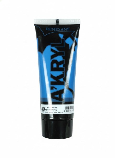 Farba akrylowa Błękit kobaltowy kolor: błękit kobaltowy 200ml Renesans (40) Renesans