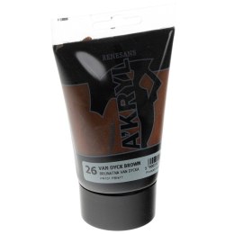 Farba akrylowa Brunatna Van Dycka kolor: brunatny Van Fycka 100ml Renesans (26) Renesans