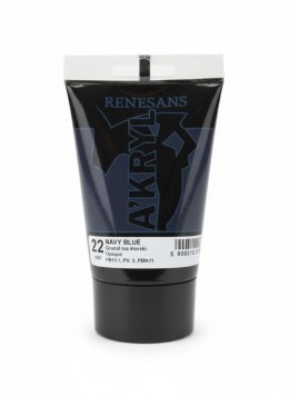 Farba akrylowa kolor: błękit morski 100ml Renesans (22) Renesans