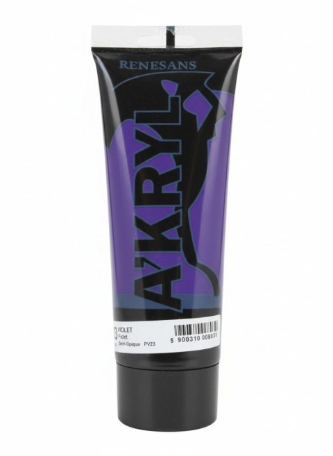 Farba akrylowa kolor: fioletowy 200ml Renesans (23) Renesans