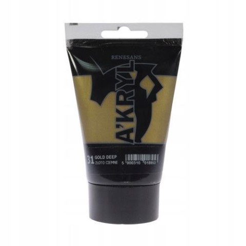 Farba akrylowa kolor: złoty ciemny 100ml Renesans (31) Renesans