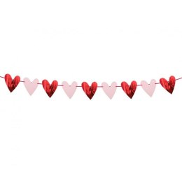 Girlanda papierowa Serca, 200 cm Godan (PF-GPSB) Godan