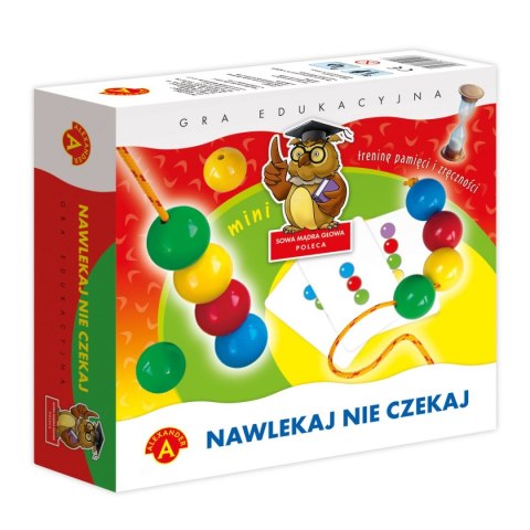 Gra logiczna nawlekaj nie czekaj mini Domino Alexander (5906018004137) Alexander