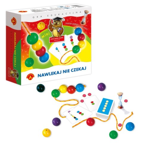 Gra logiczna nawlekaj nie czekaj mini Domino Alexander (5906018004137) Alexander