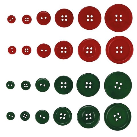 Guziki Craft-Fun Series plastikowe mix Titanum (24BR0202) Titanum