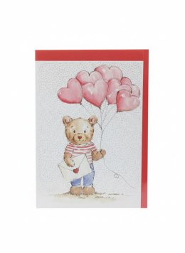 Kartka składana B6 Karnet B6 WAL MISIU z BALONAMI Henry (5907465666862) Henry