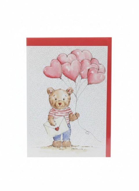 Kartka składana B6 Karnet B6 WAL MISIU z BALONAMI Henry (5907465666862) Henry