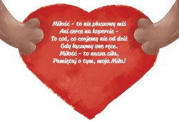 Kartka składana B6 Karnet B6 Walentynki MISIEK Henry (5905701487516) Henry