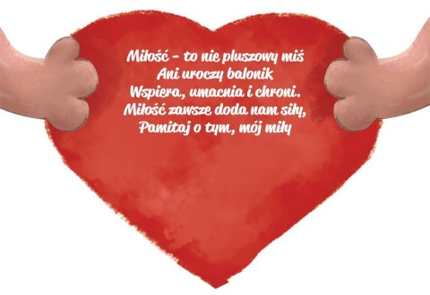 Kartka składana B6 Karnet B6 Walentynki MISKA Henry (5905701487509) Henry