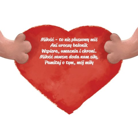 Kartka składana B6 Karnet B6 Walentynki MISKA Henry (5905701487509) Henry